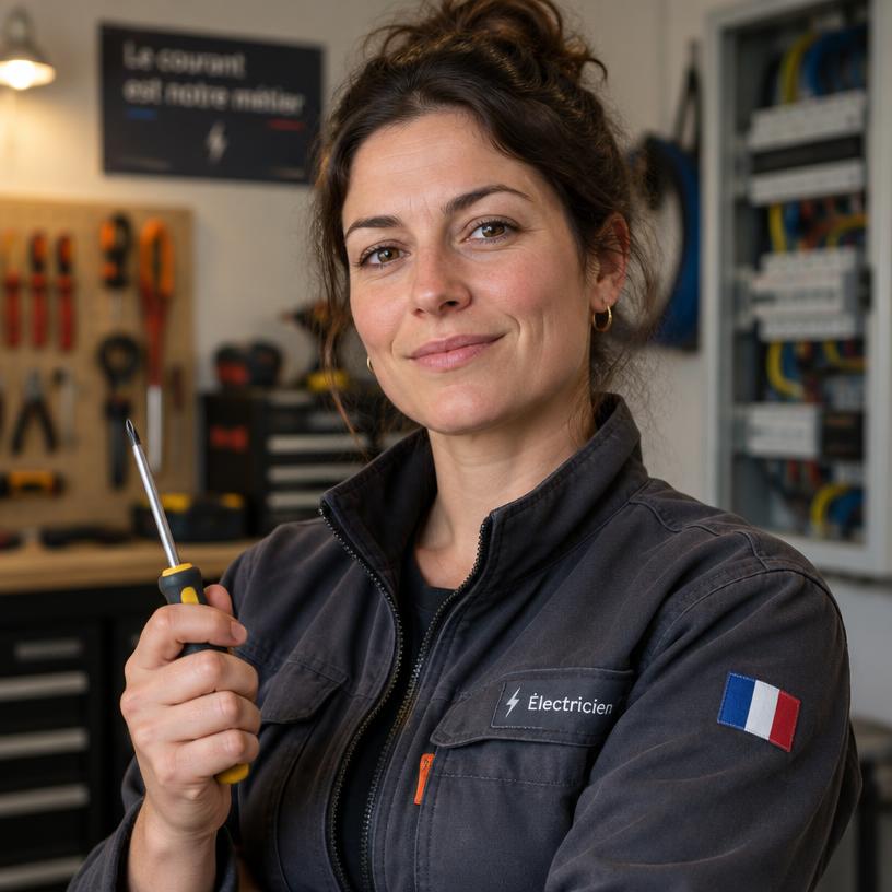 Sophie L., Électricienne